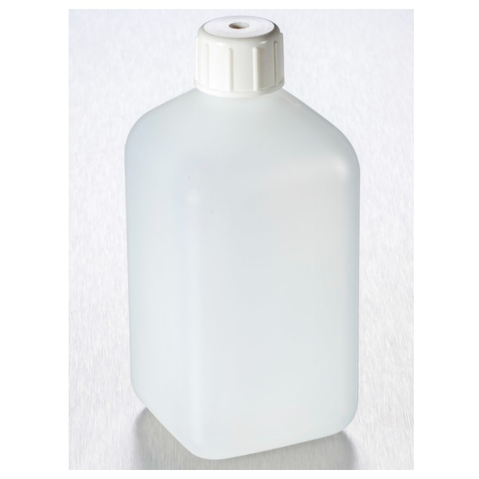 Browse Corning® Gosselin™ Square HDPE Bottle, 500 mL, 20 mm White Cap, Assembled, 100/Case