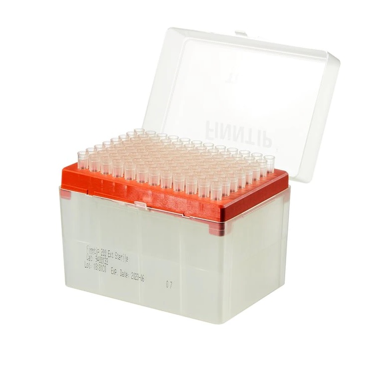 Finntip™ Pipette Specific Extended Length Pipette Tips, 200 μL Ext, Non-Filtered, Non-sterile, Rack