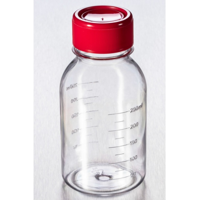 Costar® 250 mL Traditional Style Polystyrene Storage Bottles with 45 mm Caps