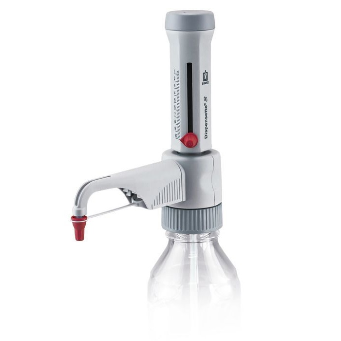 Bottle-top Dispensers Dispensette® S, Analog-adjustable, DE-M, 1 ml - 10 ml, Without Recirculation Valve