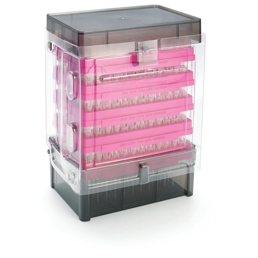 ClipTip™ Pipette Tips, 12.5 Ext, Non-filtered, Sterile, Rack, 12.5 μL, Pink