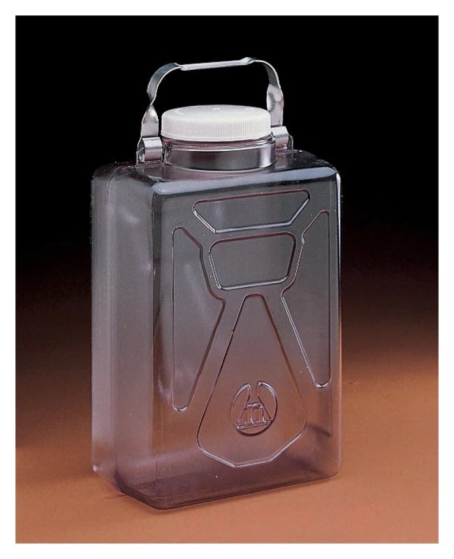 Nalgene™ Rectangular Polycarbonate Clearboy™ Carboy with Closure, 20 L, Each