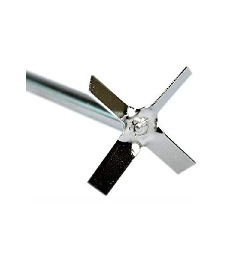 D-Lab Propeller stirrer, Stainless steel, shaft length 400 mm, stirrer diameter 50 mm