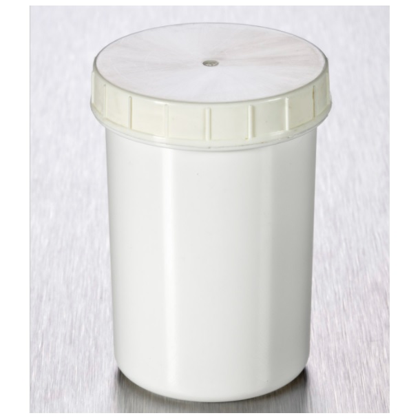 Corning® Gosselin™ Pot, 75 mL, White PP, White Screw Cap, Assembled