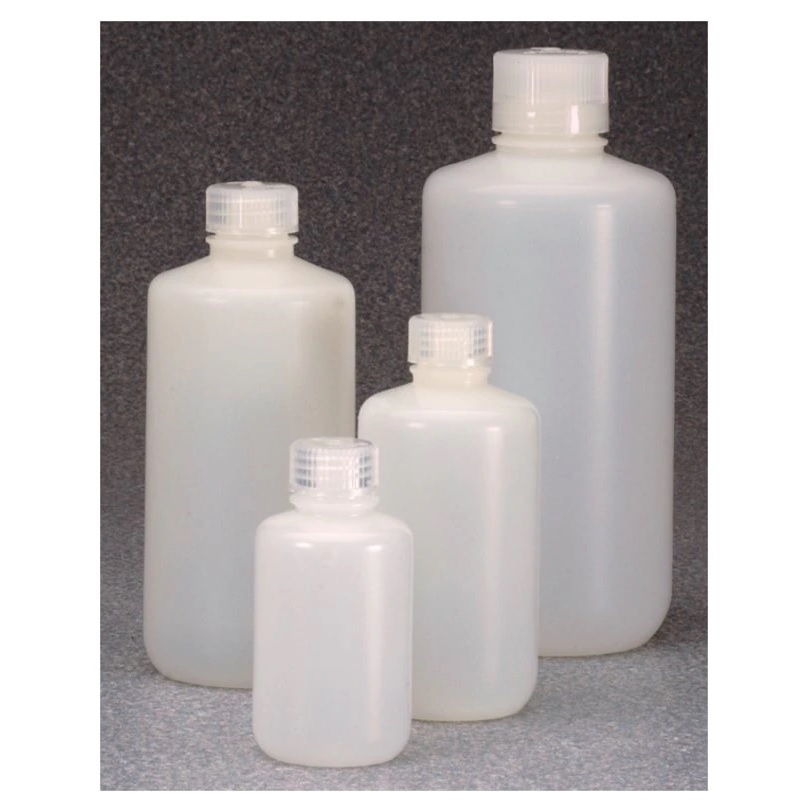 Thermo Scientific™ Nalgene™ Fluorinated Narrow-Mouth HDPE Bottles with Closure, 2 L, Each