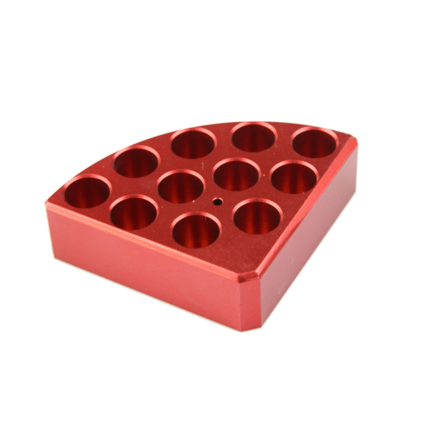 D-Lab Red quarter pie, 11 holes, 4 mL reaction vessel, Ø 15.2 mm, 20 mm Depth