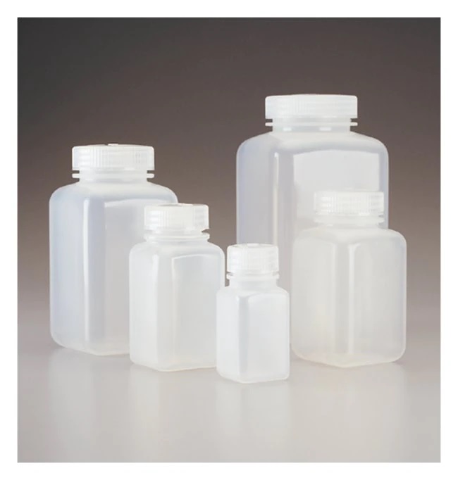 Thermo Scientific™ Nalgene™ Square Wide-Mouth PPCO Bottles with Closure, Case of 48, 500 mL, 53 mm