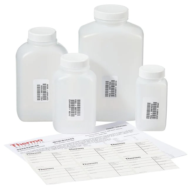 Thermo Scientific™ Wide-Mouth HDPE Oblong with Lined Closure, Certified, 125 mL, Case of 500