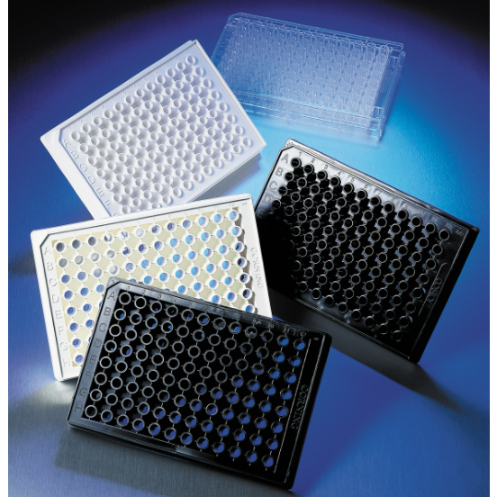 Corning® 96-well Black Round Bottom Polystyrene Not Treated Microplate, without Lid, Nonsterile