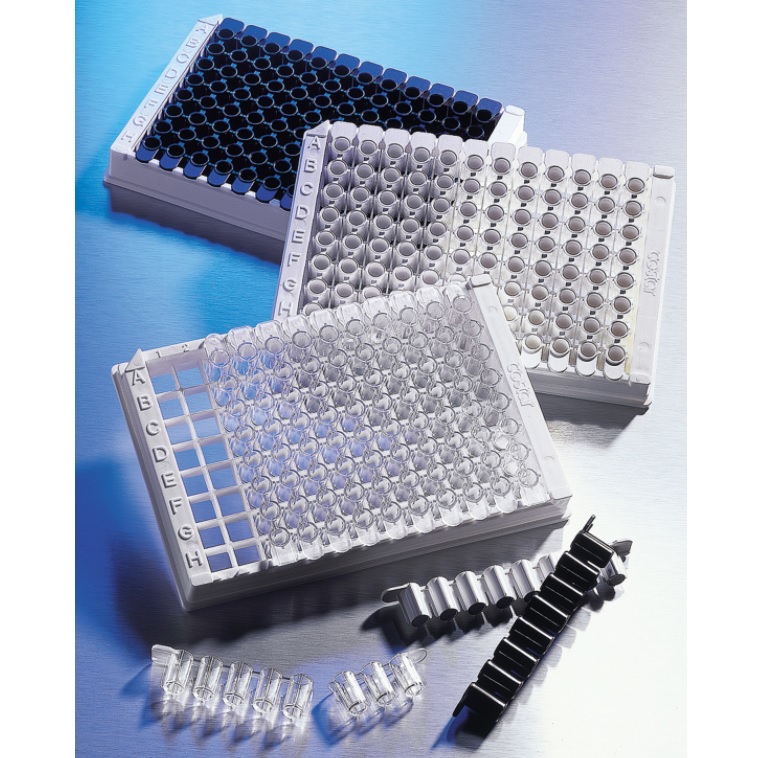 Corning® 96-well Black Polystyrene Medium Bind Low Volume Stripwell™ Microplate, without Lid, Nonsterile