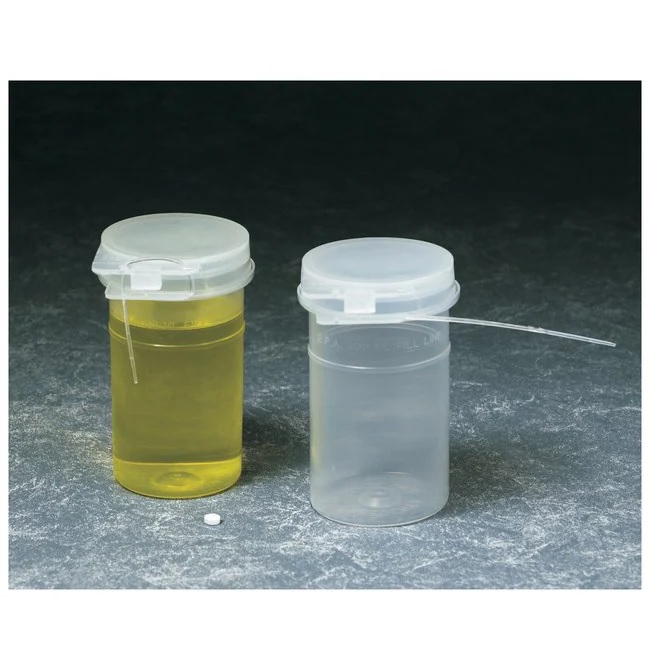 Security-Snap™ Coliform Polypropylene Water Sample Bottle: Sterile, 120 mL, Without Tablet