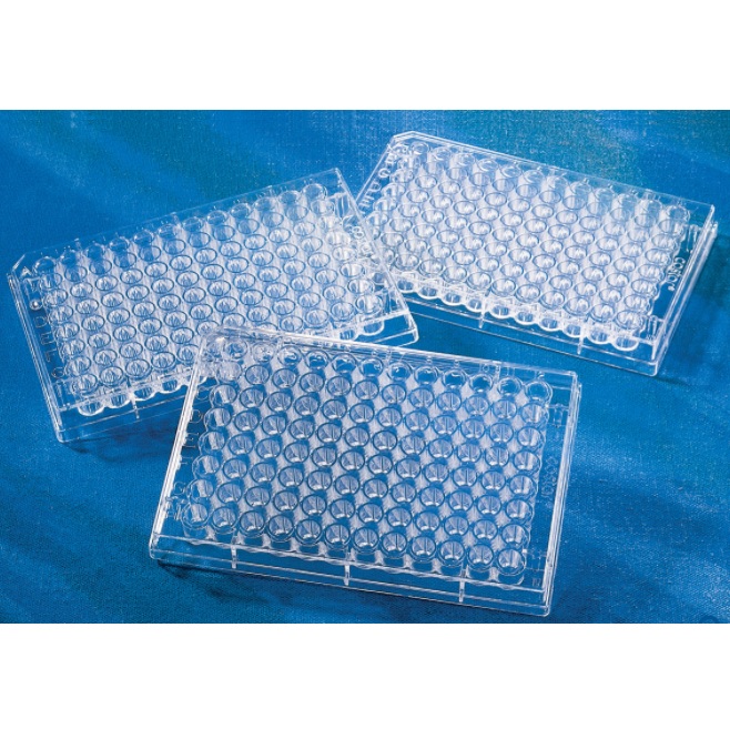 Corning® 96-well Clear Round Bottom TC-treated Microplate, Individually Wrapped, with Lid, Sterile