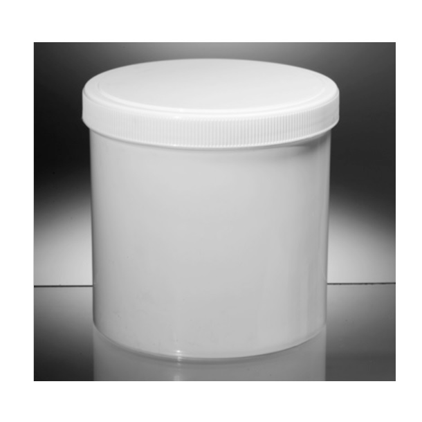 Corning® Gosselin™ Pot, 775 mL, White PP, White Screw Cap with Seal, Assembled