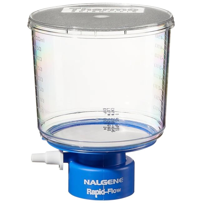 Nalgene™ Rapid-Flow™ Sterile Single Use Bottle Top Filters, PES, Volume 500 mL, Pore Size 0.2 μm, Neck Size 45 mm