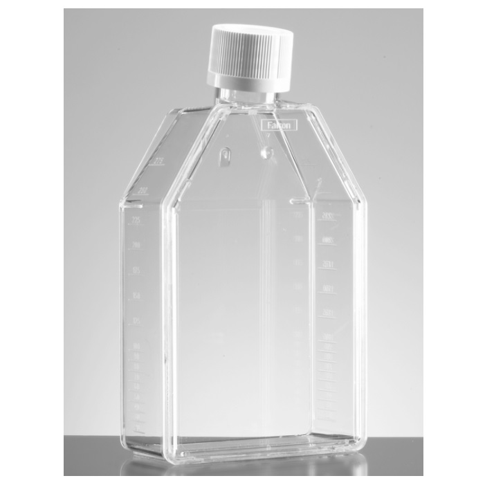 Falcon® Rectangular Canted Neck Cell Culture Flask with Plug-seal Cap, 75 cm²