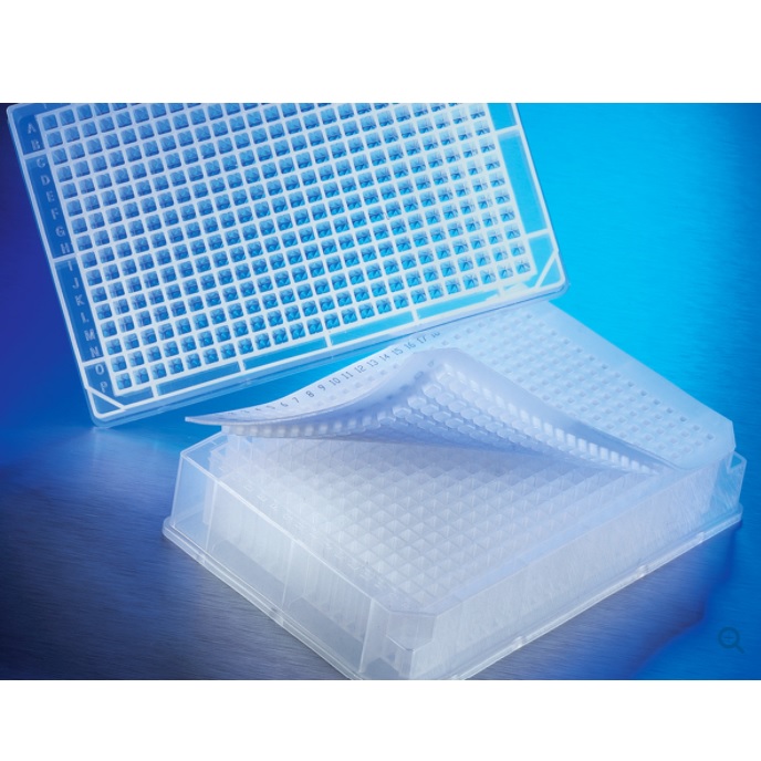 Corning® 384-well Clear V-Bottom Polypropylene Not Treated Deep Well Plate, Square Well, Nonsterile