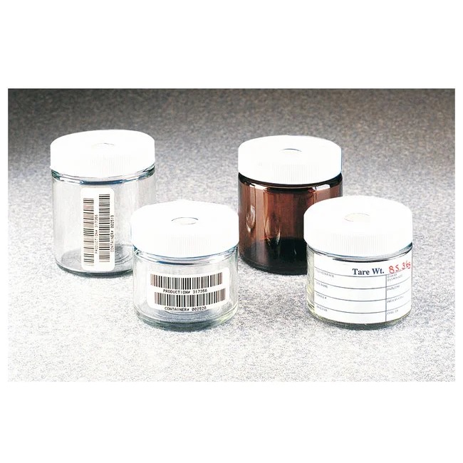 Thermo Scientific™ Wide-Mouth Septa Jars, Unprocessed, Clear, 250 mL