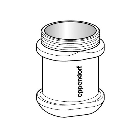Eppendorf Adapter, for 1 bottle 250 mL flat/ 175 mL Falcon®. for Rotor S-4-72, 2 pcs.