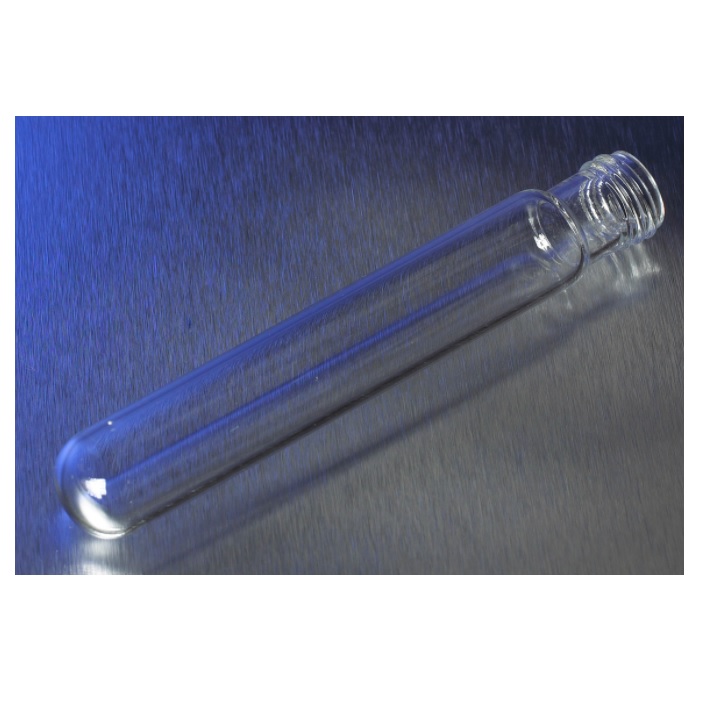 PYREX® 16 x125 mm Disposable Round Bottom Threaded Culture Tubes, Without Marking Spot or Caps, Bulk Pack