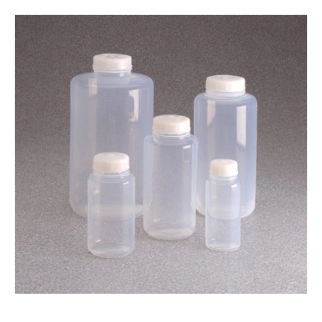 Nalgene™ Wide-Mouth Bottles Made of Teflon™ FEP with Closure, 500 mL, Case of 4