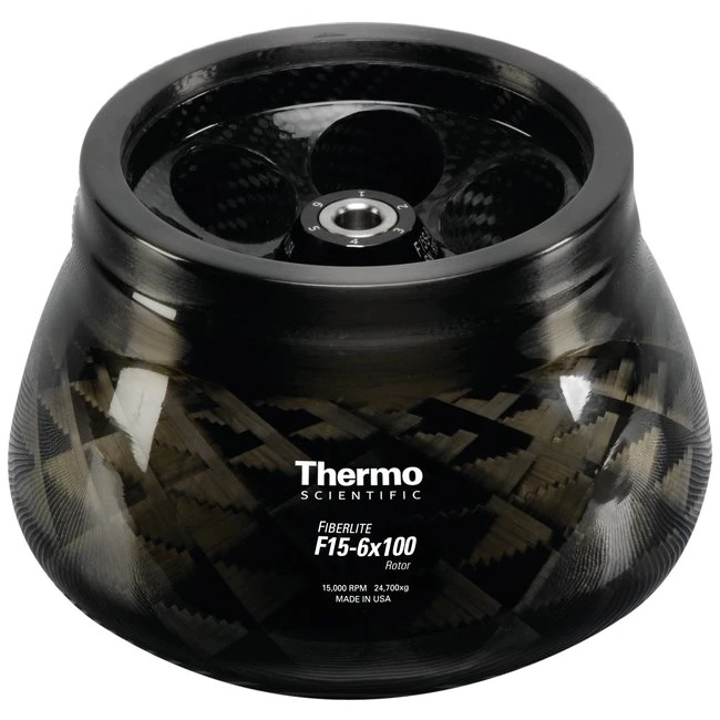 Thermo Scientific™ Fiberlite™ F10-6 x 100 LEX Fixed-Angle Rotor, For Use With Sorvall Legend X1/XT/XF and ST 16/40 Series, Multifuge X1/X3 and Megafuge 16/40 Series, SL 16/40 Series