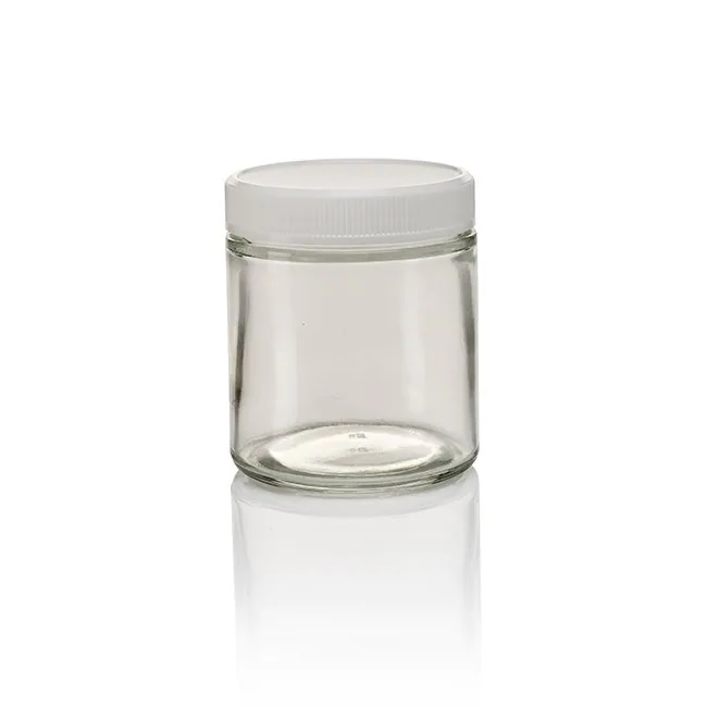 Thermo Scientific™ Clear Glass Straight Side Wide Mouth Jar, 250 mL