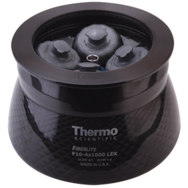 Thermo Scientific™ Fiberlite™ F10-4 x 1000 LEX Fixed Angle Rotor with Auto-Lock, For Sorvall LYNX 6000 and 4000 Superspeed Centrifuges