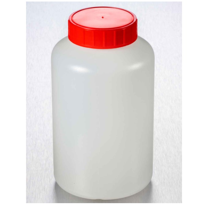 Corning® Gosselin™ Round HDPE Bottle, 1 L, 58 mm Red Cap with Seal, Assembled, Sterile