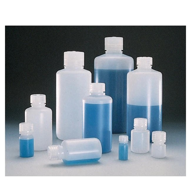 Nalgene™ Narrow-Mouth HDPE Lab Quality Bottles with Closure, 500 mL, Closure Size 38-430 mm, Pack of 12