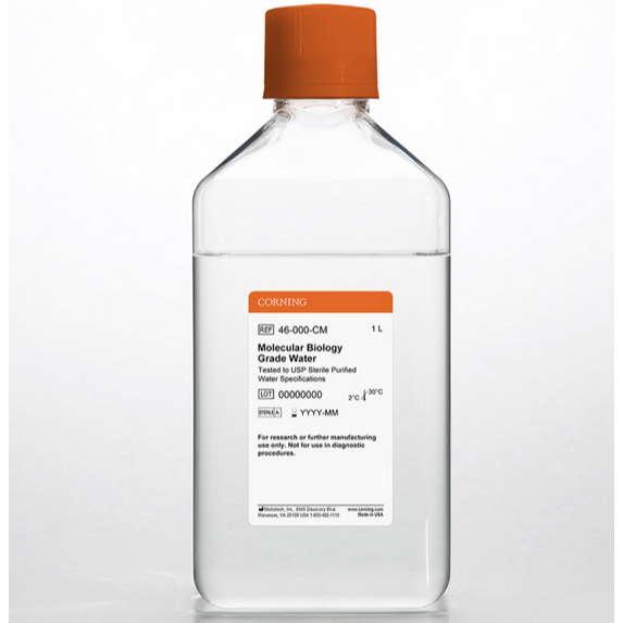 Corning® 1L Molecular Biology Grade Water Tested to USP Sterile Purified Water Specifications