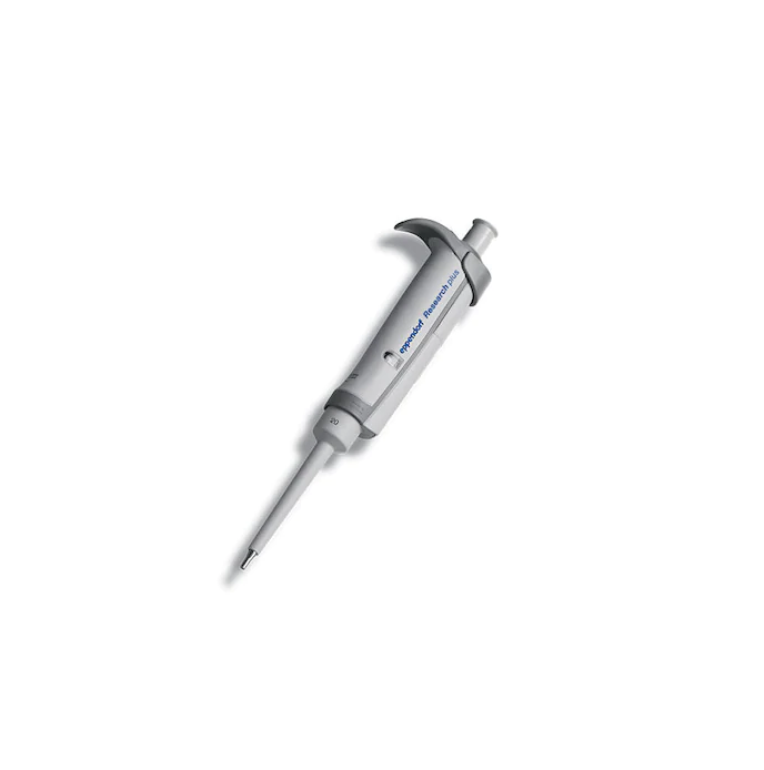 Eppendorf Research® plus, 1-channel, fixed, 10 µL, medium gray