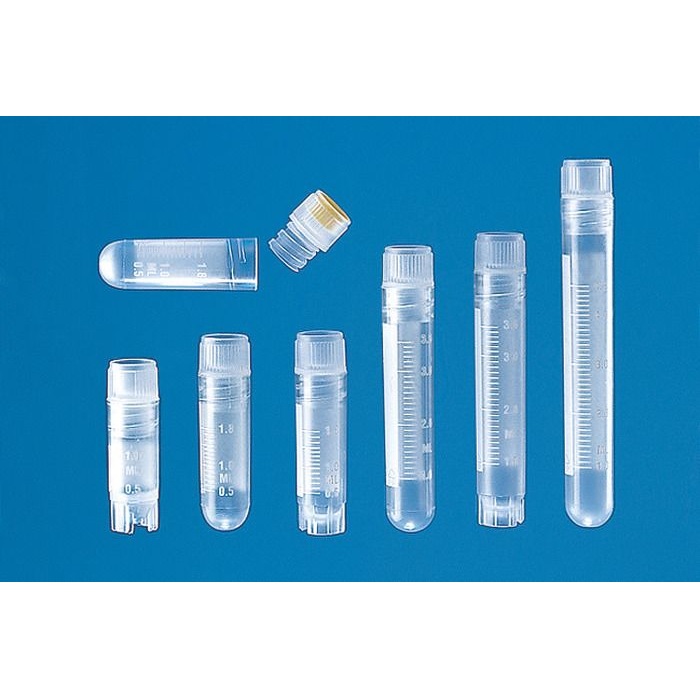 BRAND™ Cryogenic Tube With Screw Cap, PP, 4 mL, Sterile, With Internal Thread Self-standing