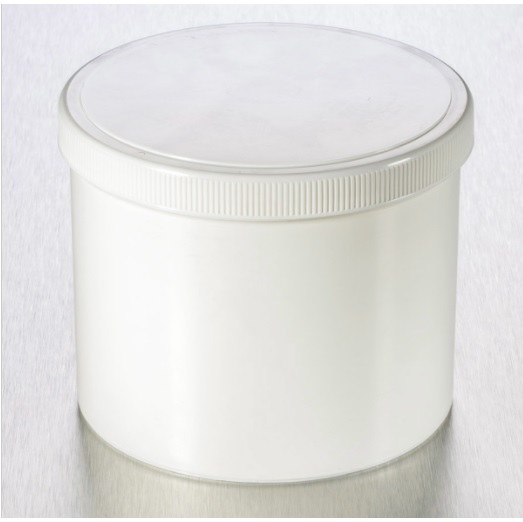 Corning® Gosselin™ Pot, 1070 mL, White PP, White Screw Cap with Seal, Non-assembled