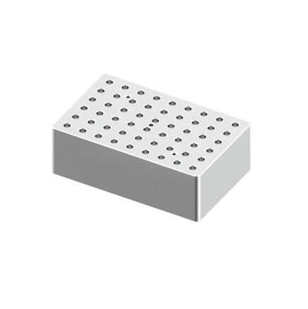 D-Lab Heating block, used for 0.2 mL tubes, 54 holes
