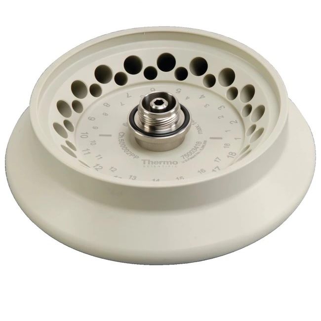 Thermo Scientific™ PCR 8 x 8 Rotor with Screw-On-Lid, For 10 x 5mL Rotor with ClickSeal™ Biocontainment Lid, For use With Sorvall Legend Micro 17/17R/21/21R, Pico and Fresco 17/21, MicroCL 17/17R/21/21R Centrifuges
