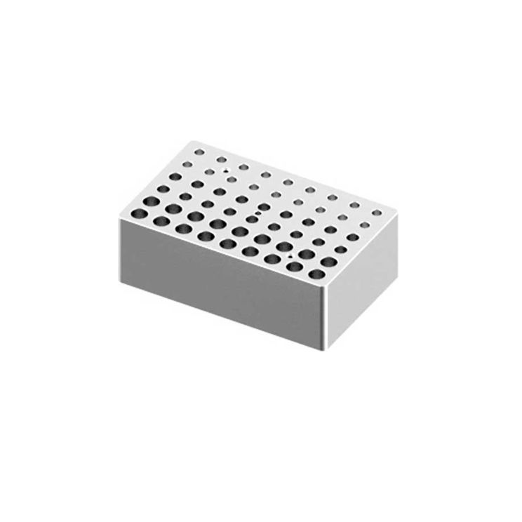 D-Lab Heating block, used for 0.2 mL, 0.5 mL and 1.5/2 mL tubes, 18 holes each volume
