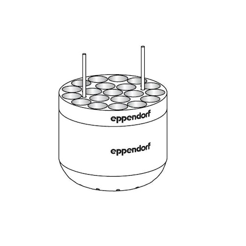 Eppendorf Adapter, For 20 Round-bottom Tubes 5.5 – 12 mL, For Rotor S-4-104, Rotor S-4x1000 Round Buckets and Rotor S-4x750