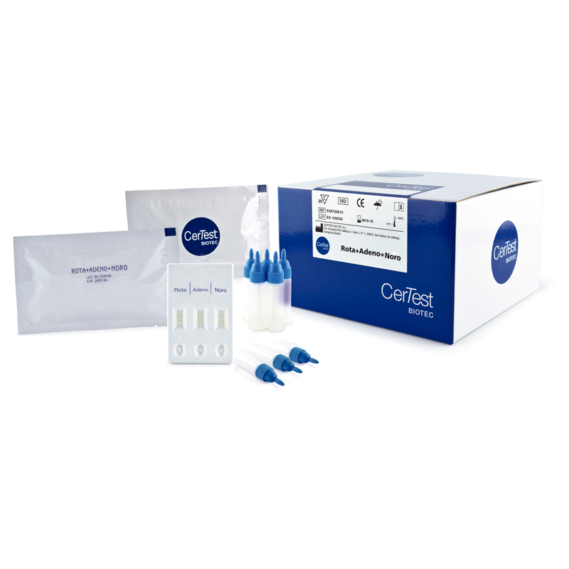 Certest™ Rotavirus + Adenovirus + Norovirus Rapid Fecal Antigen Test