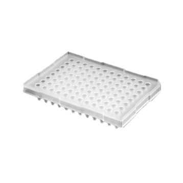 Axygen® 96-well Polypropylene PCR Microplate Compatible with Roche Light Cycler 480 with Bar Codes and Sealing Film, White, Non-Sterile