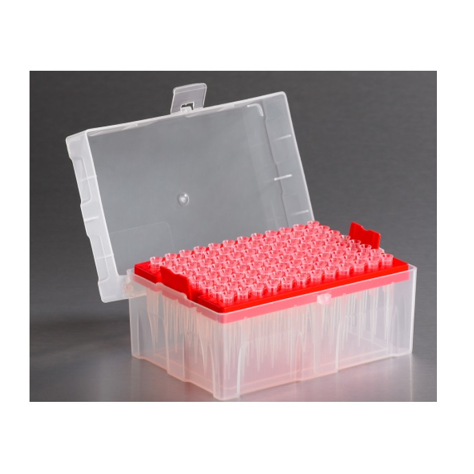 Axygen® MultiRack Pipet Tip, 20 µL, Filtered, Racked, Sterile, Red