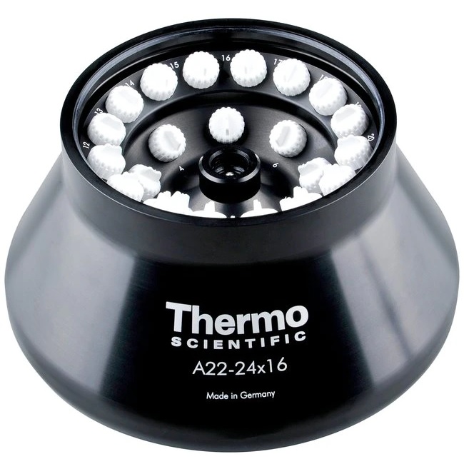 Thermo Scientific™ A22-24 x 16 Fixed Angle Rotor, For Sorvall LYNX 6000 and 4000 Superspeed Centrifuges