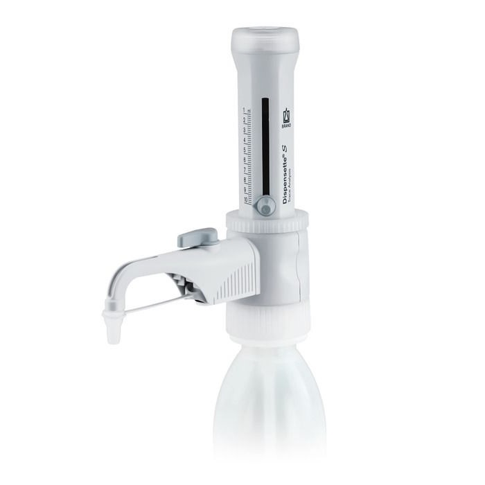 Bottle-top Dispensers Dispensette® S Trace Analysis, Analog-adjustable, DE-M, 1 ml - 10 ml, With Recirculation Valve, Tantalum