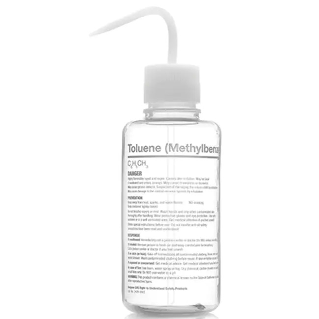 Nalgene™ Right-to-Understand FEP Safety Wash Bottles with Globally Harmonized System (GHS) Labeling for Harsh Chemicals, 500 mL, Methylene Chloride (Dichloromethane), Pack of 1