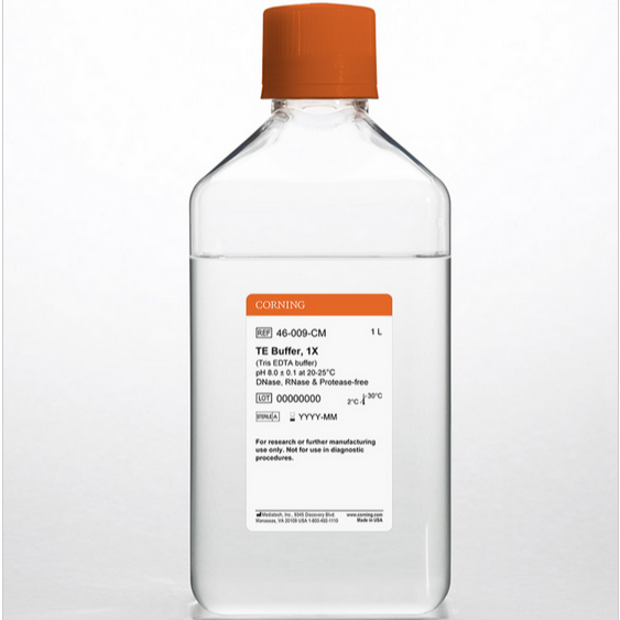 Corning® 1L 1X TE Buffer, Liquid, pH 7.9-8.1, RNase-/DNase- and protease-free