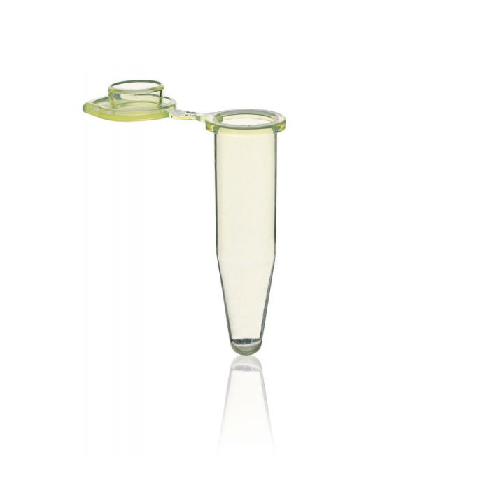 BRAND™ Single Tubes PCR, BIO-CERT® PCR Quality 0.5 ml, With Flat Cap, Yellow