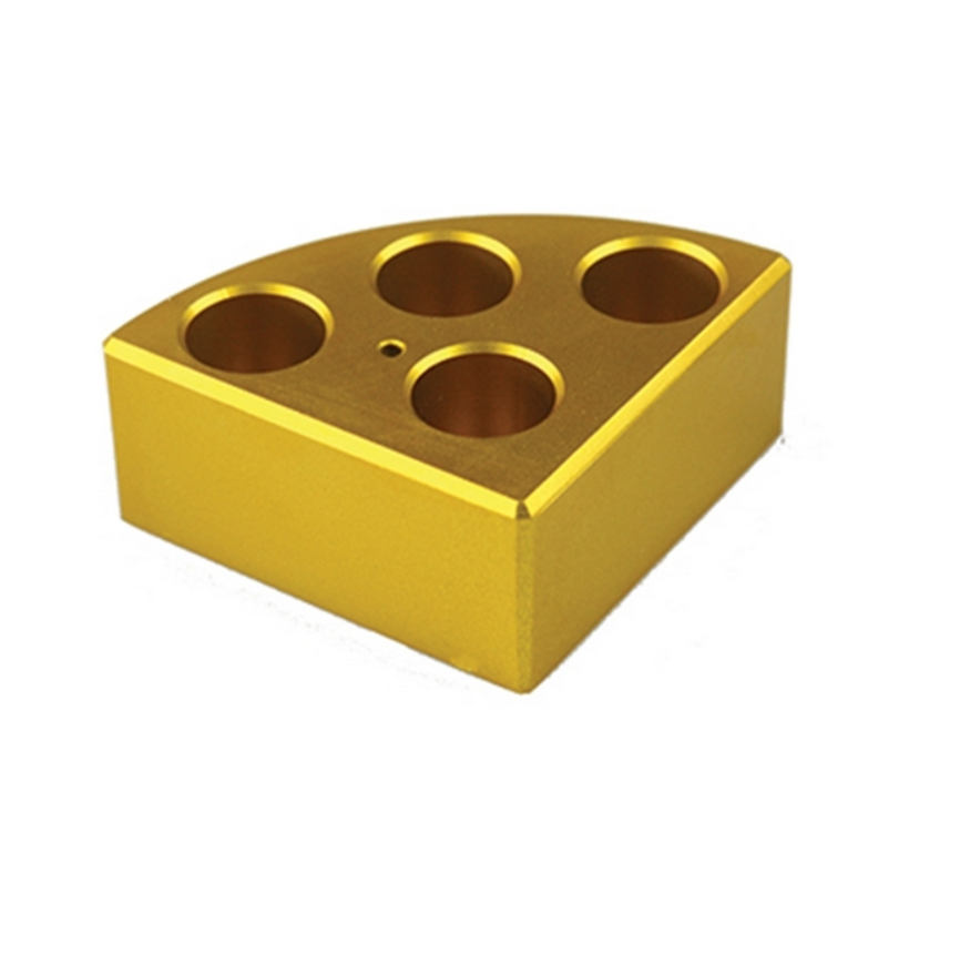 D-Lab Golden quarter pie, 4 holes, 16 mL reaction vessel, Ø 21.6 mm, 31.7 mm Depth