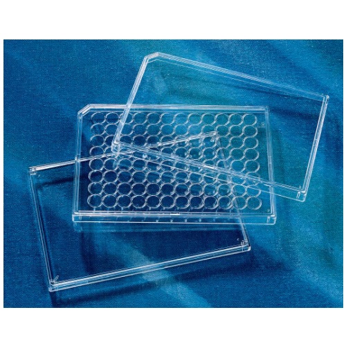 Corning® Polystyrene 96-well Microplate Low Evaporation Lid with Corner Notch, Condensation Rings, Sterile