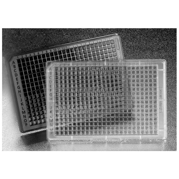 Falcon® 384-well Clear Flat Bottom TC-treated Microtest Microplate, with Lid, Sterile
