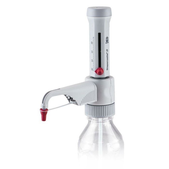 Bottle-top Dispensers Dispensette® S, Analog-adjustable, DE-M, 0.2 ml - 2 ml, Without Recirculation Valve