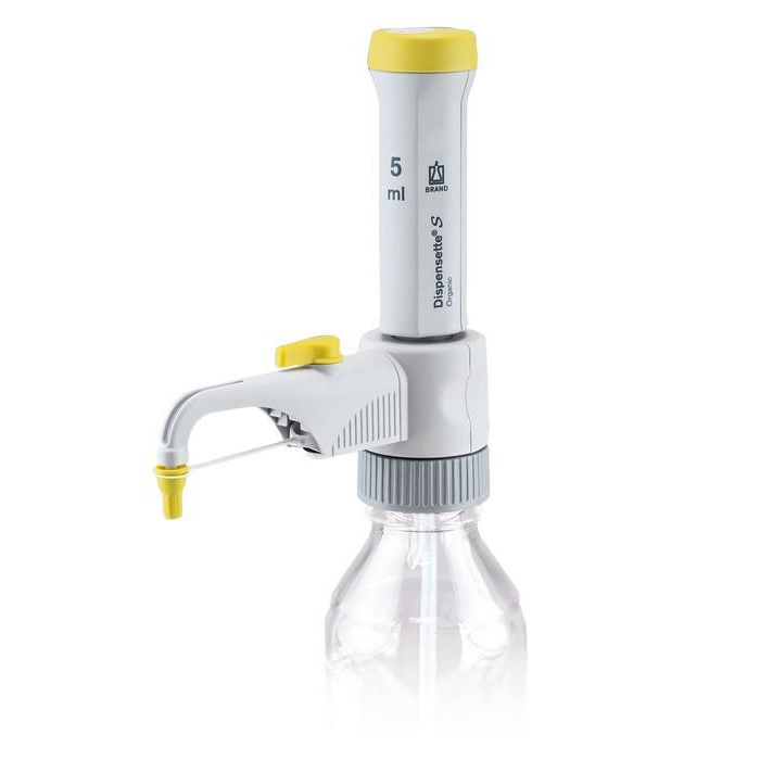 Bottle-top Dispensers Dispensette® S Organic, Digital, DE-M, 0.5 ml - 5 ml, With Recirculation Valve